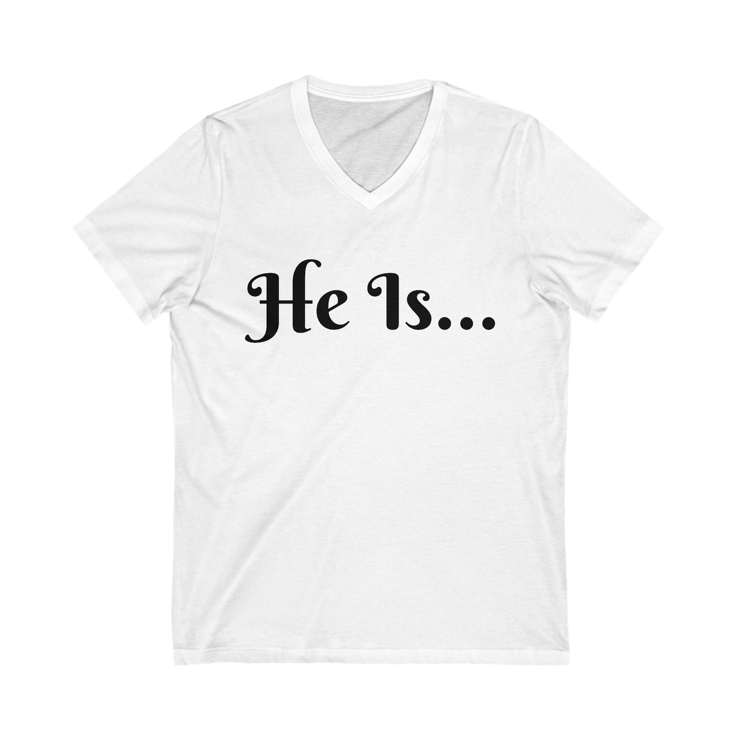 Unisex Jersey Short Sleeve V-Neck Tee